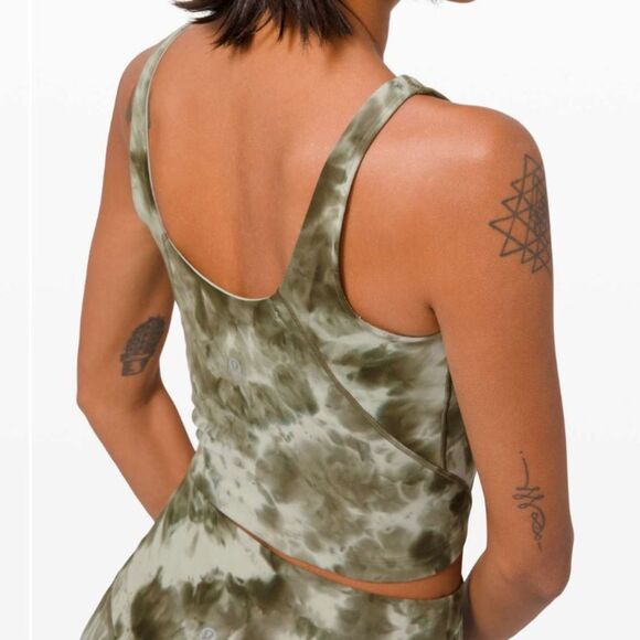Lululemon‎ Women’s 6 Align Tank Top Diamond Dye
Light Sage Army Green Olive New - Picture 7 of 11